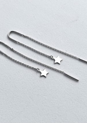 Earrings without inserts Silver 925° (rhodium) 261720