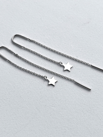 Earrings without inserts Silver 925° (rhodium) 261720