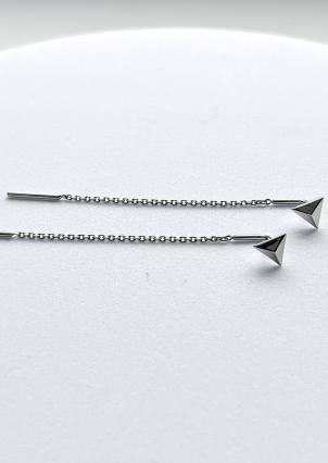 Earrings without inserts Silver 925° (rhodium) 261729