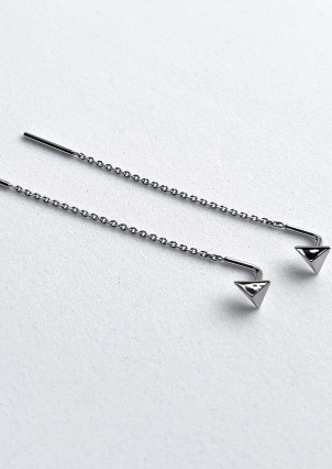 Earrings without inserts Silver 925° (rhodium) 261729