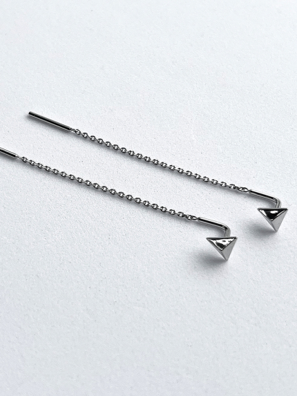 Earrings without inserts Silver 925° (rhodium) 261729