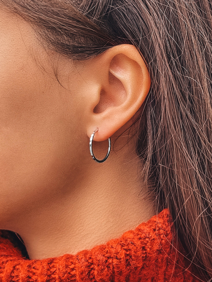 Earrings without inserts Silver 925° (rhodium) 1-5002.0.9