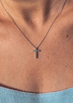 Кольє фіаніт Срібло 925° (родій) кл2ф/414