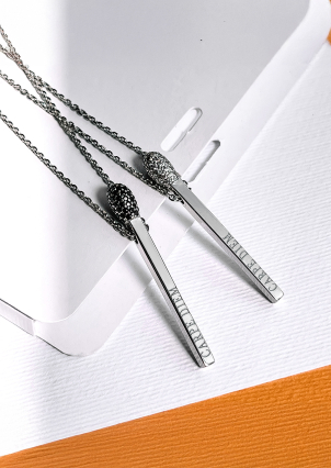 Кольє фіаніт Срібло 925° (родій) 862151 б