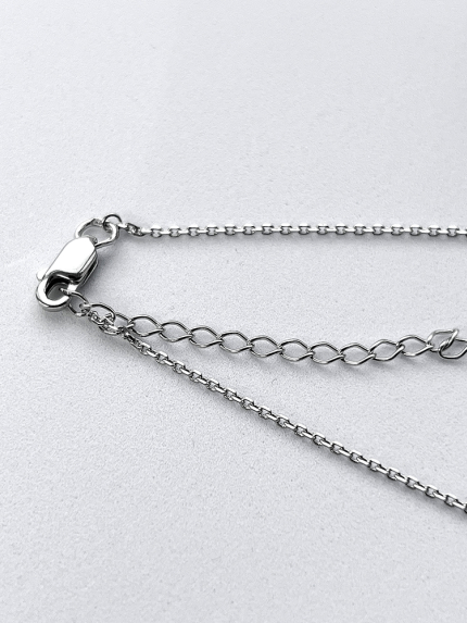 Кольє емаль Срібло 925° (родій) 861131б