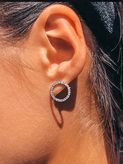 Cyanite earrings Silver 925° (rhodium) 064510