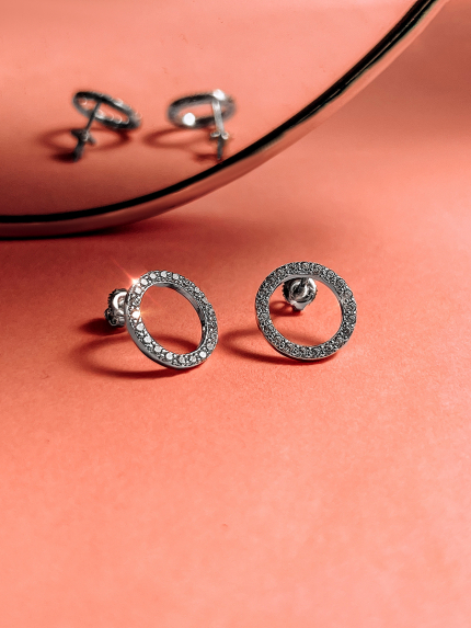 Cyanite earrings Silver 925° (rhodium) 064510