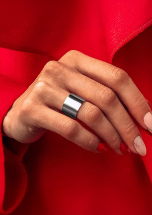 Каблучка без вставок Срібло 925° S0001