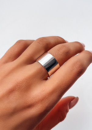 Каблучка без вставок Срібло 925° S0001