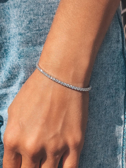 Sapphire bracelet Silver 925° (rhodium) 550095