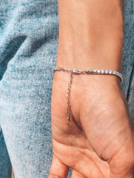 Sapphire bracelet Silver 925° (rhodium) 550095