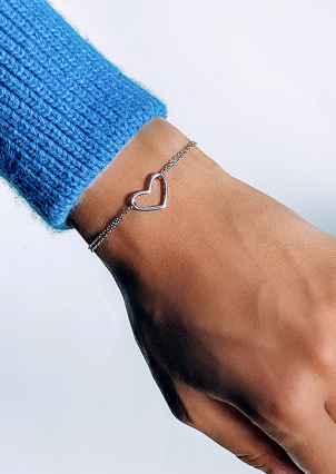 Браслет без вставок Срібло 925° (родій) 550065