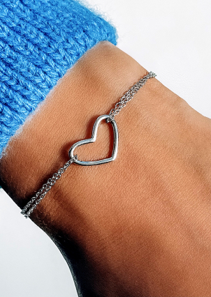 Браслет без вставок Срібло 925° (родій) 550065