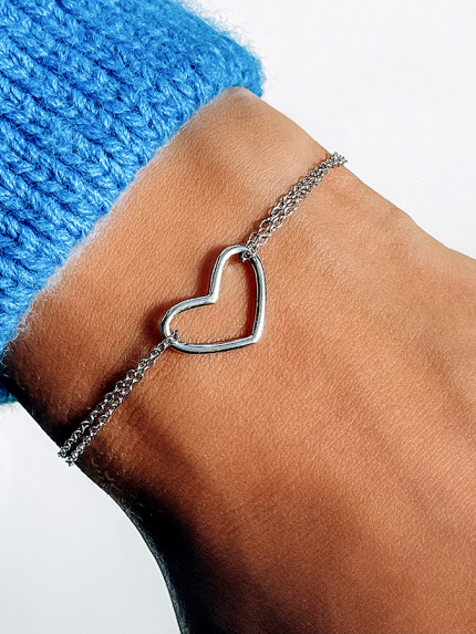 Bracelet without inserts Silver 925° (rhodium) 550065