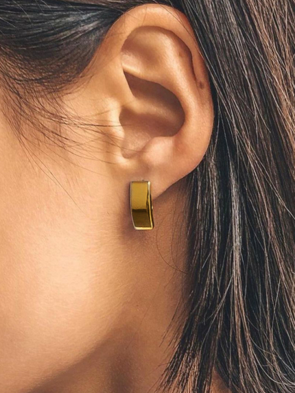 Earrings without inserts Silver 925° (gold-plated) 82638p