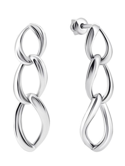 Earrings without inserts Silver 925° (rhodium) 82784