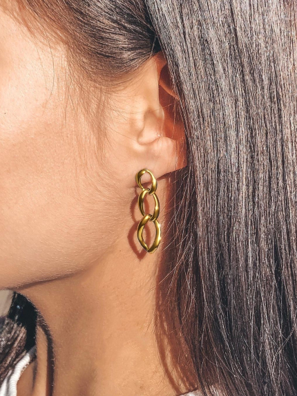 Сережки Срібло 925° (позолота) 82784п