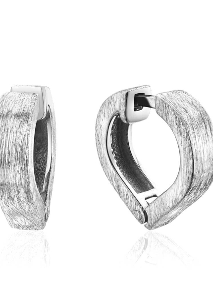 Earrings without inserts Silver 925° (rhodium) 82757