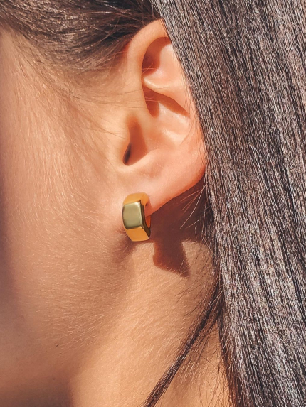 Earrings without inserts Silver 925° (gold-plated) 82663p