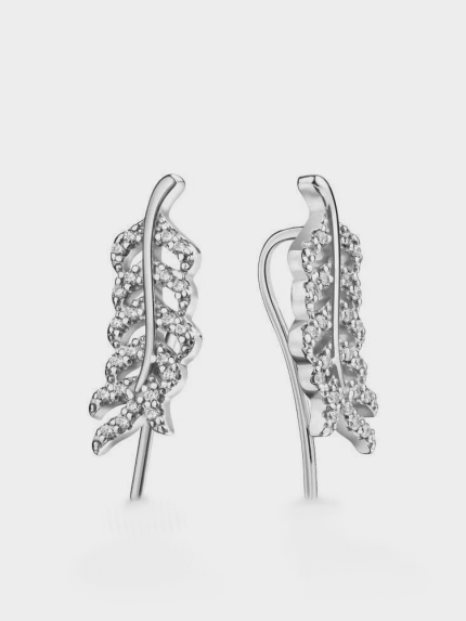 Cyanite earrings Silver 925° (rhodium) 82746