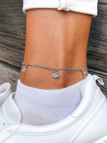 Bransoletka szafirowa Srebro 925° (rod) 75203-n