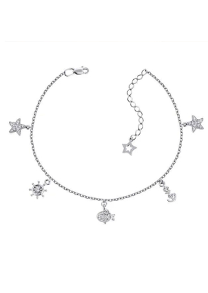 Браслет фіаніт Срібло 925° (родій) 75203-н