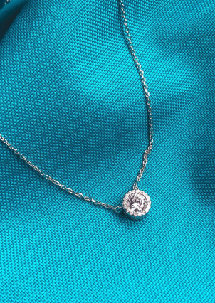 Кольє фіаніт Срібло 925° (родій) 560034