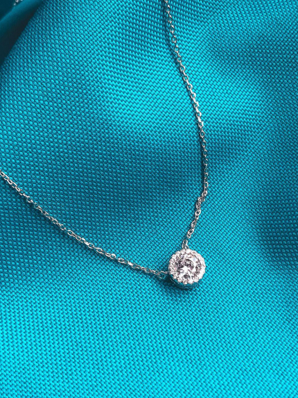 Кольє фіаніт Срібло 925° (родій) 560034