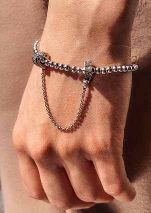 Підвіс Намистина фіаніт Срібло 925° 580153