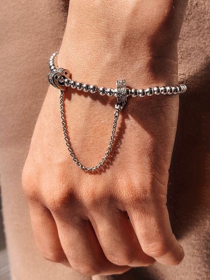 Підвіс Намистина фіаніт Срібло 925° 580153