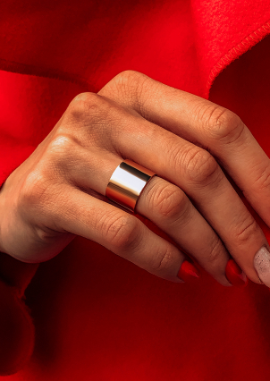 Ring without inserts Silver 925° (gold-plated) S0001PR