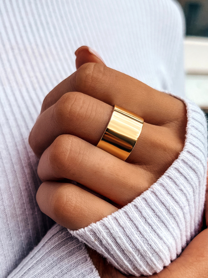 Pierścionek bez wkładów Srebro 925° (pozłacane) S0001PR