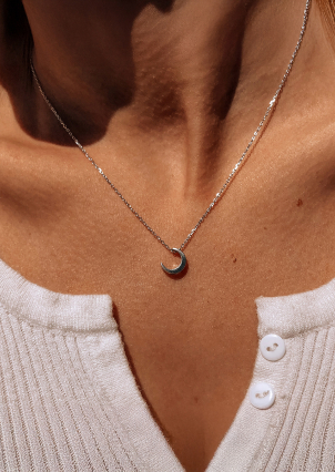 Кольє без вставок Срібло 925° (родій) кл2/1008