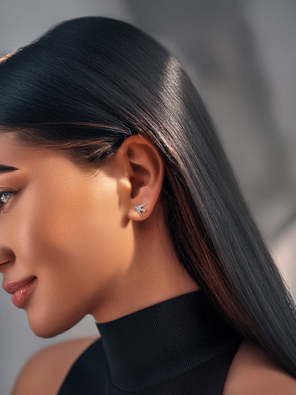 Kolczyki bez wkładek Srebro próby 925° (rod) sk2/3000