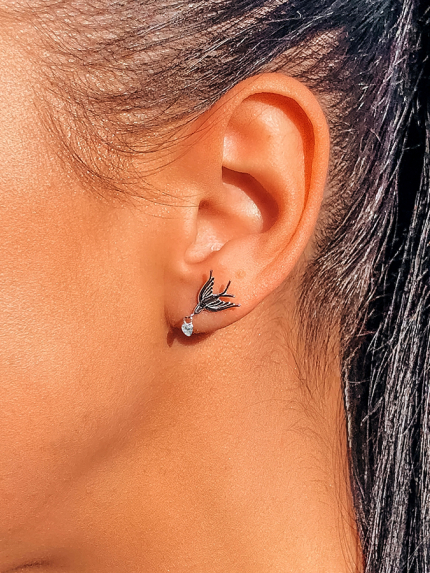 Cyanite earrings Silver 925° (rhodium) s2f/2026