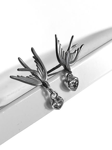 Cyanite earrings Silver 925° (rhodium) s2f/2026