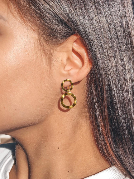 Earrings without inserts Silver 925° (gold-plated) 82123p