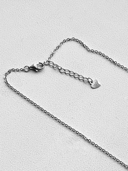 Кольє без вставок Срібло 925° (родій) 9560304