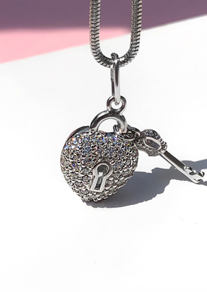 Підвіс фіаніт Срібло 925° (родій) п2ф/070