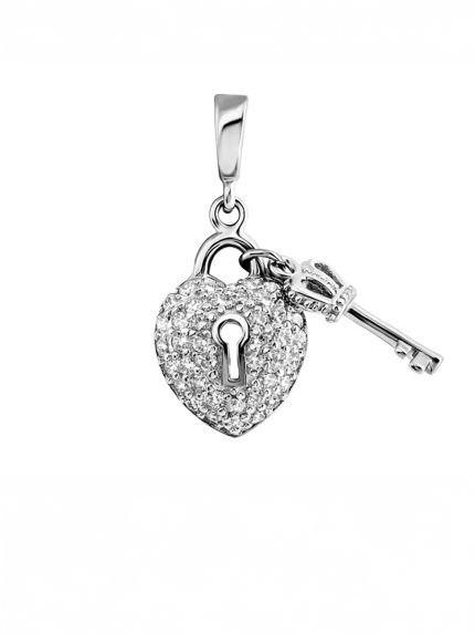 Підвіс фіаніт Срібло 925° (родій) п2ф/070