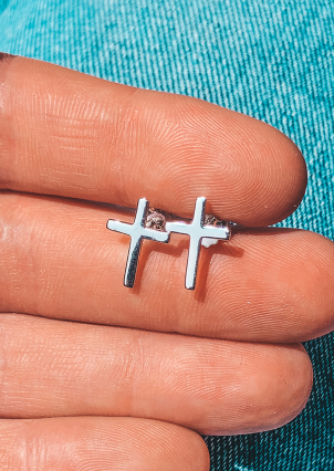 Сережки без вставок Срібло 925° (родій) ск2/1011