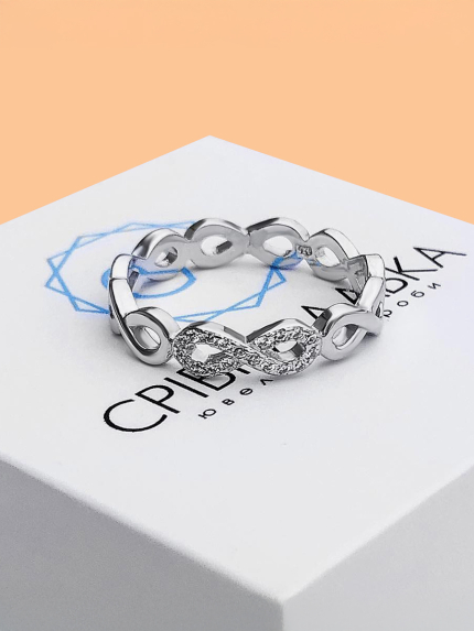 Pierścień cyjanitowy Srebro 925° (rod) k2f/480