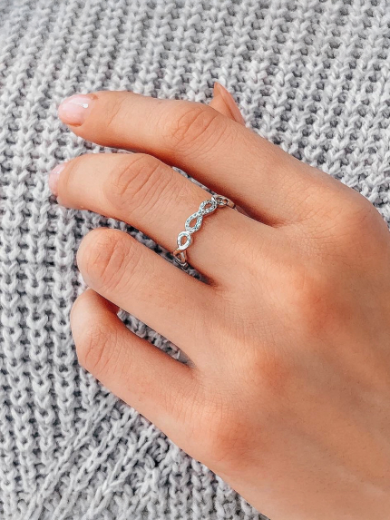 Pierścień cyjanitowy Srebro 925° (rod) k2f/480