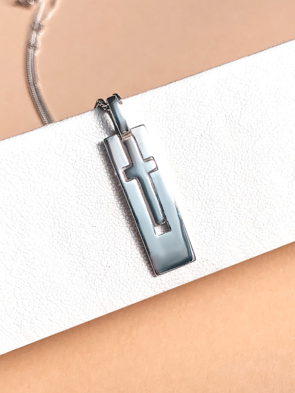 Підвіс без вставок Срібло 925° (родій) 89050