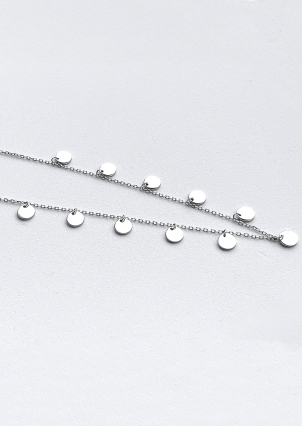 Кольє без вставок Срібло 925° (родій) 9560269