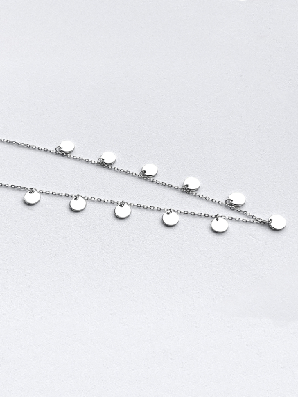 Кольє без вставок Срібло 925° (родій) 9560269