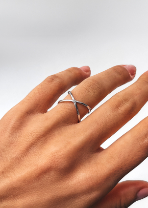 Каблучка фіаніт Срібло 925° (родій) 81676