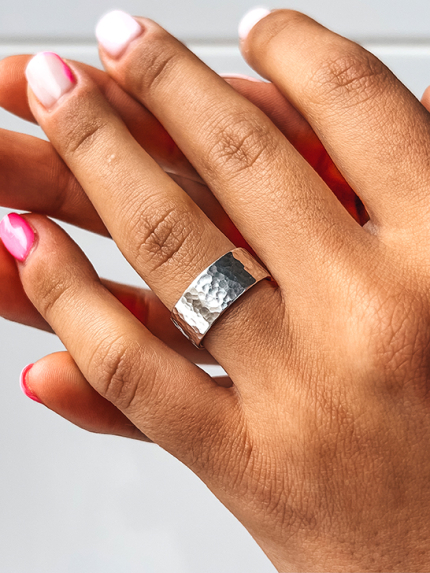 Ring without inserts Silver 925° (rhodium) s0002/4 r