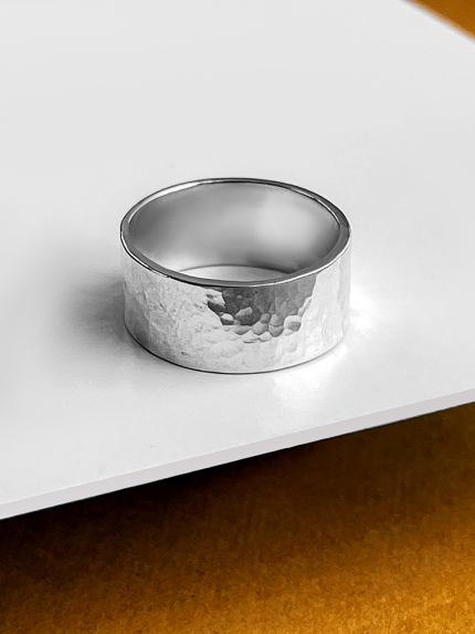 Ring without inserts Silver 925° (rhodium) s0002/4 r