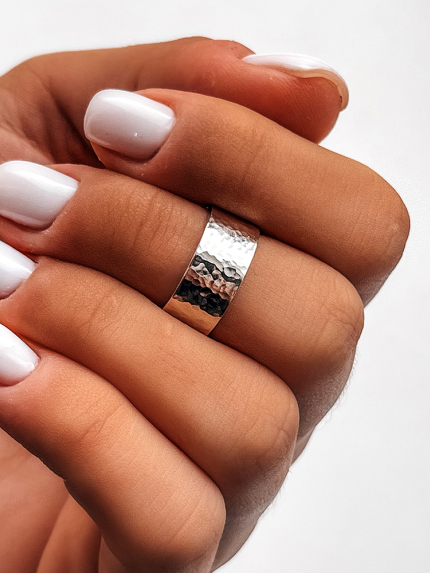 Ring without inserts Silver 925° (rhodium) s0002/4 r